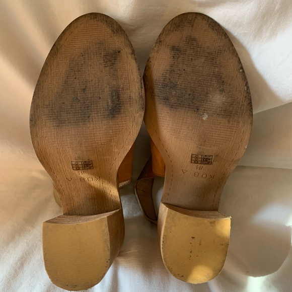 Kelsi Dagger 'Milton' suede leather open toe booties with stacked heels - Picture 5 of 11